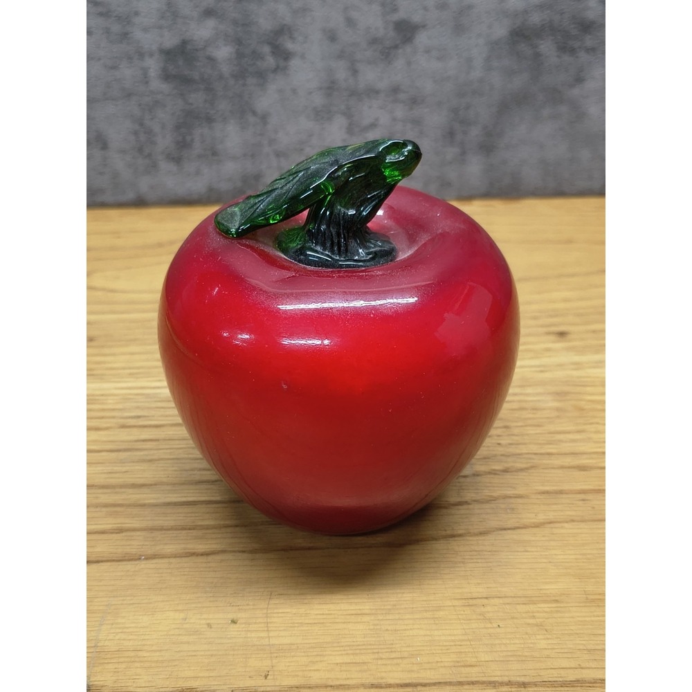 Glass Apple Paperweight Teacher Appreciation Gift